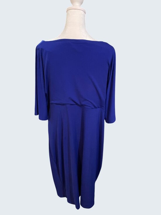 Connected Apparel Royal Blue Dress Size 18W - Picture 2 of 5